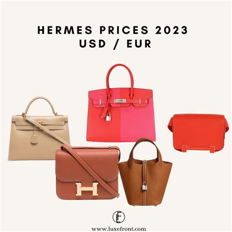 hermes bags price list 2024